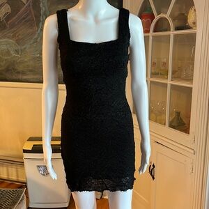 Vintage Black La Belle Dress